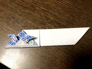 可愛いカブト箸袋の折り方写真３７
