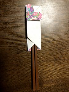 可愛いハート箸袋の折り方写真３７