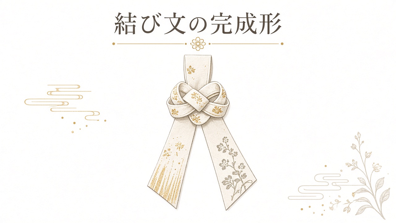 結び文の完成形（図解）